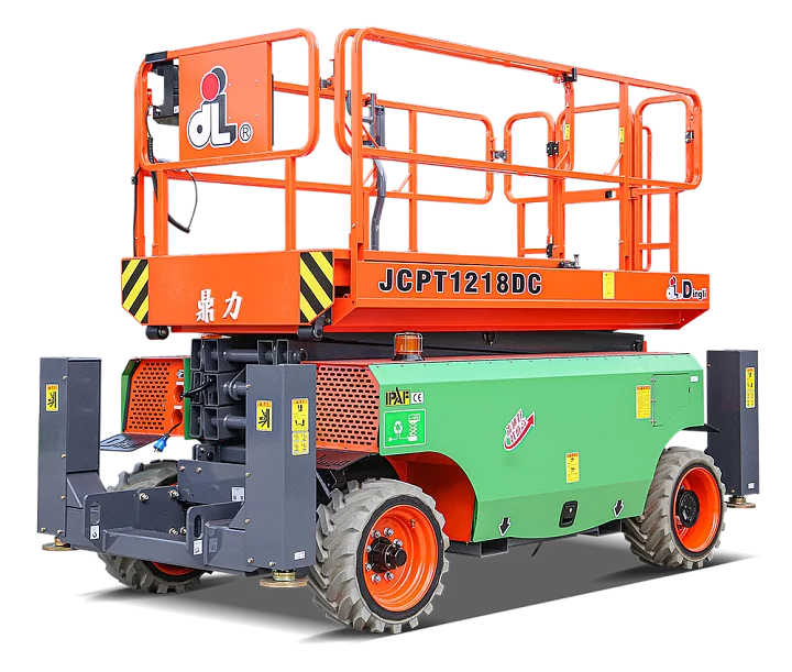 Ножничный подъемник Внедорожный электрический 2WD и 2WS Dingli JCPT1218DC