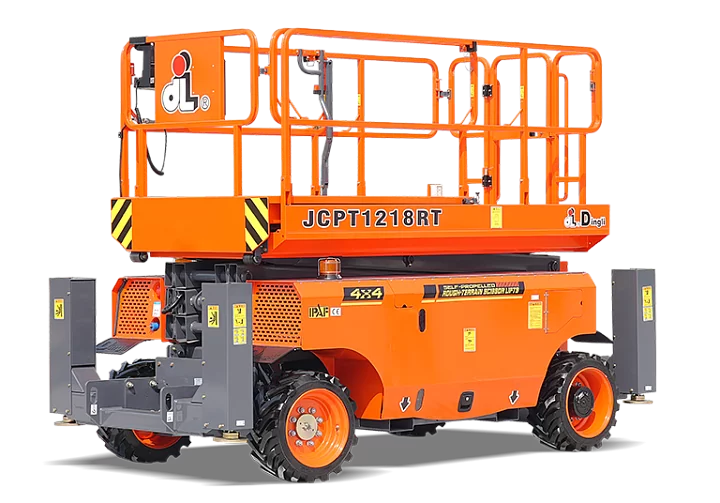 Ножничный подъемник Внедорожный дизельный 4WD и 2WS Dingli JCPT1218RT