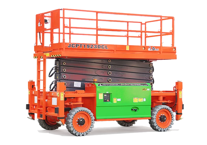 Ножничный подъемник Внедорожный электрический 4WD и 4WS Dingli JCPT1923DCL