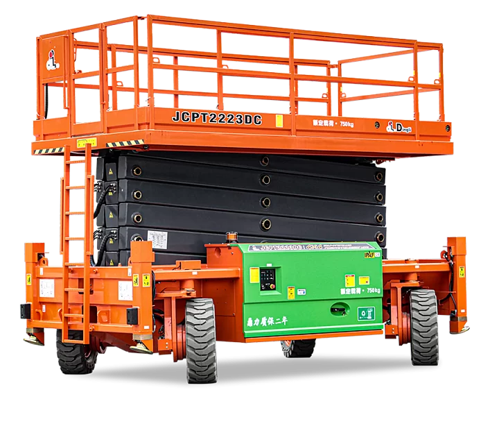Ножничный подъемник Внедорожный электрический 4WD и 4WS Dingli JCPT2223DC