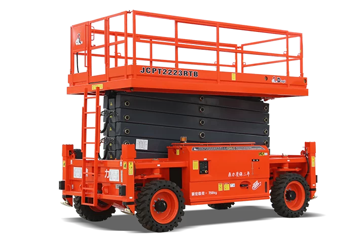 Ножничный подъемник Внедорожный дизельный 4WD и 4WS Dingli JCPT2223RTB